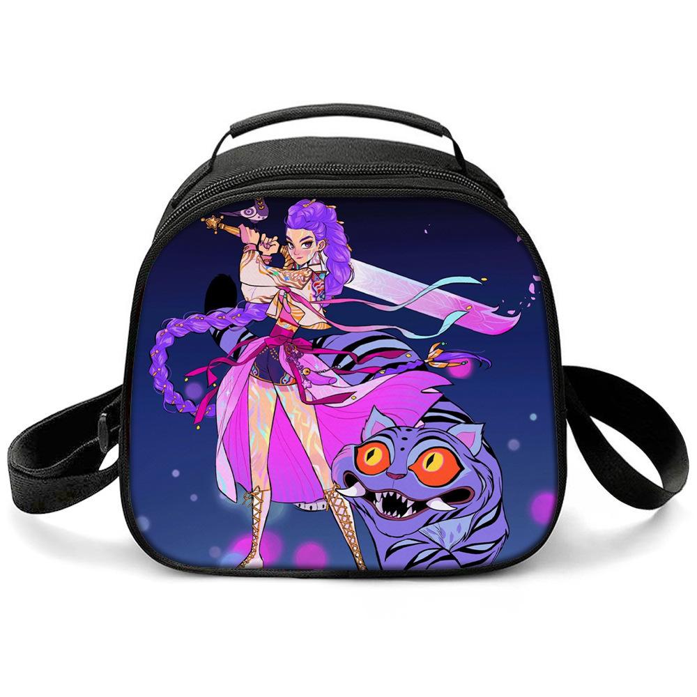 KPOP Witch Hunters Printed Cartoon Student Warm Lunch Bag Messenger Bag