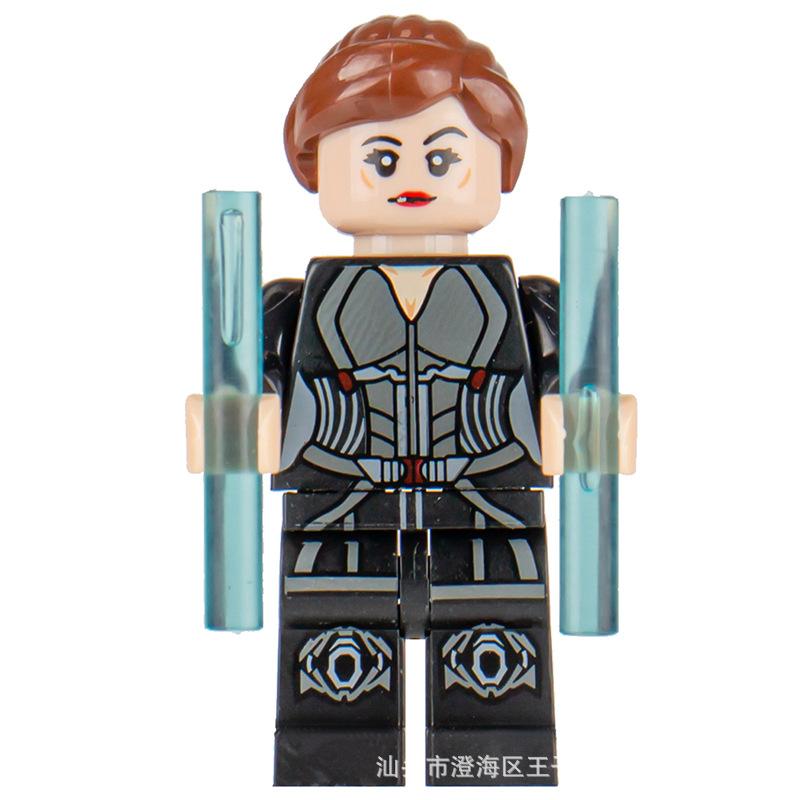 Ninja Warrior Superhero Doll With Weapon Single Building Block Assembly Toy