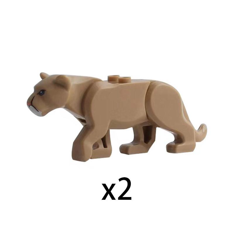 MOC Stadt Mini Süßes Tier Bär Schaf Ziege Huhn Hund Schwein Familie Bauernhof Bausteine Zubehör Kinderspielzeug Weihnachtsgeschenk