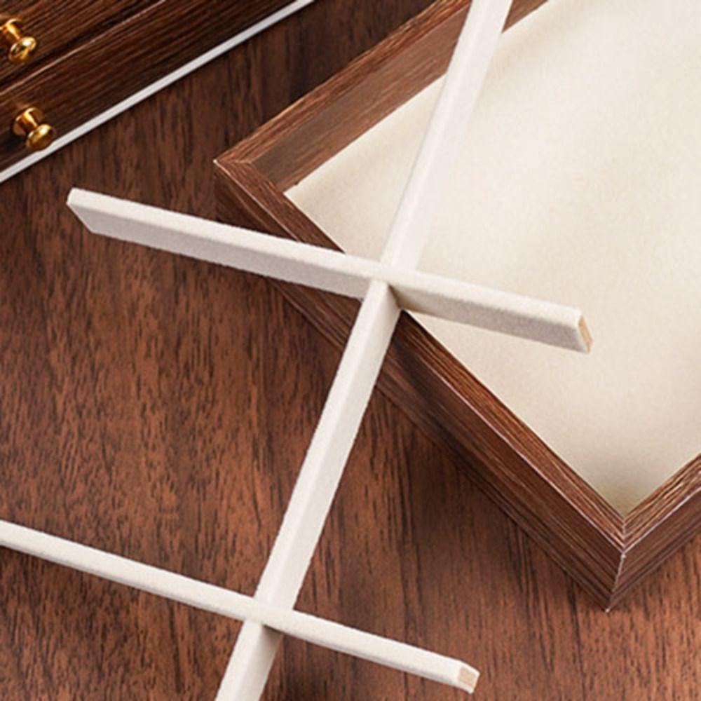 Transparent Window Wooden Jewelry Box Rings Necklace Square Jewelry Box  Outdoors