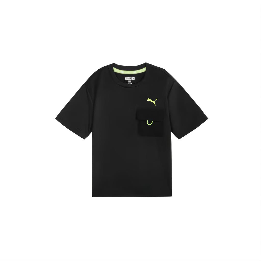Puma Pocket T-Shirt Wise Aircon Cargo Tee Casual Series Comfortable Skin-Friendly Classic Versatile Soft Short Sleeve Kids tops 950446-02