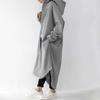 Autumn and Women's Windbreaker Coat, Women's Hooded Mid Length Coat