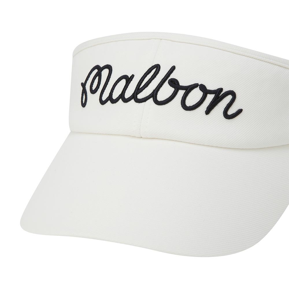 MALBON GOLF Women'S Detachable Ribbon Visor White (Woman)