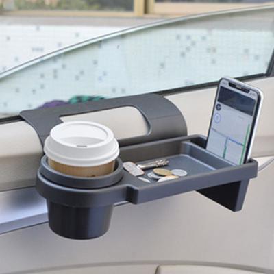 Aufbewahrungsbox für Autofenster, Organizer mit Getränkehalter, universell, einfache Installation, multifunktionaler Autoinnenraum