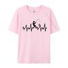 Fishing Heartbeat Tshirts Slim Fit Normal Top Tshirts Student Tops T Shirt Design Tee Shirts Thanksgiving Day