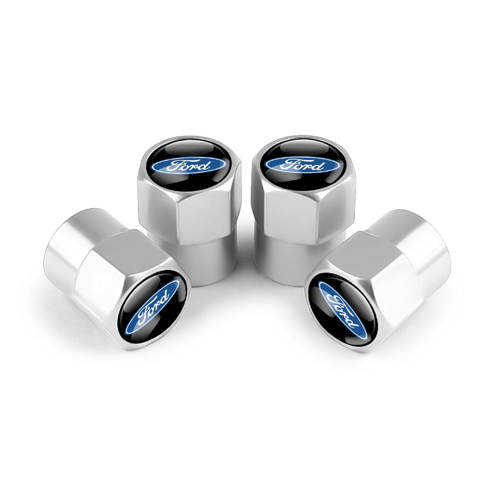 Car Tire Valve Stem Caps Car Wheel Tyre Air Valve Covers For Ford MUSTANG Edge TAURUS ST Fiesta Mondeo SHELBY Fusion Escape Kuga knsh65