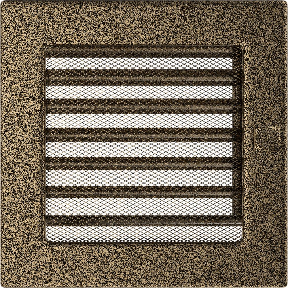 Vent Cover 17x17 black and gold with blinds