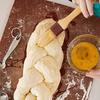 Boao 4 Pieces Natural Bristle Pastry Brush Beech Wooden Handle Basting and BBQ Brushes for Cooking, Butter, Oil, Egg, Marinade, Grilling, Baking,