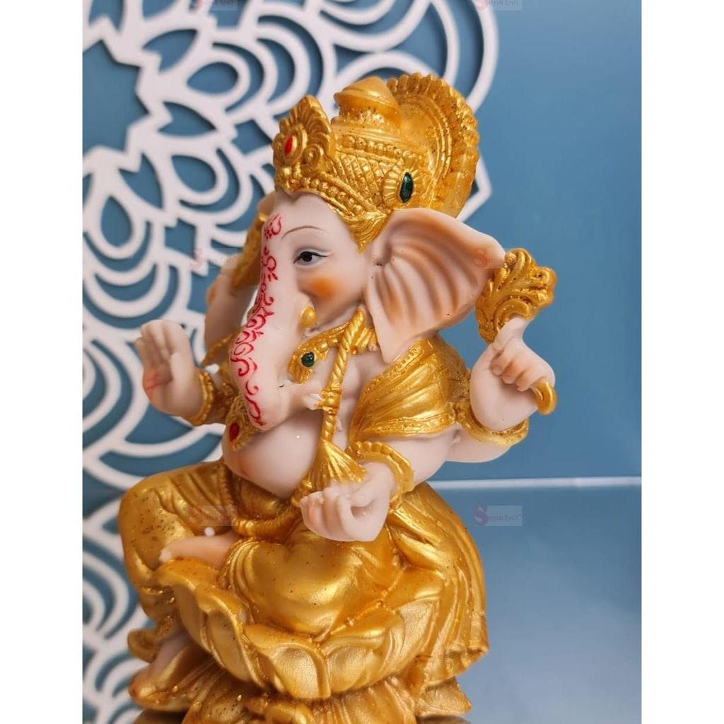 1 Piece Premium Decorative Lord Ganesha Statue & Idols for Home, Office, and Pooja for Festivals, Weddings, and Special Occasions