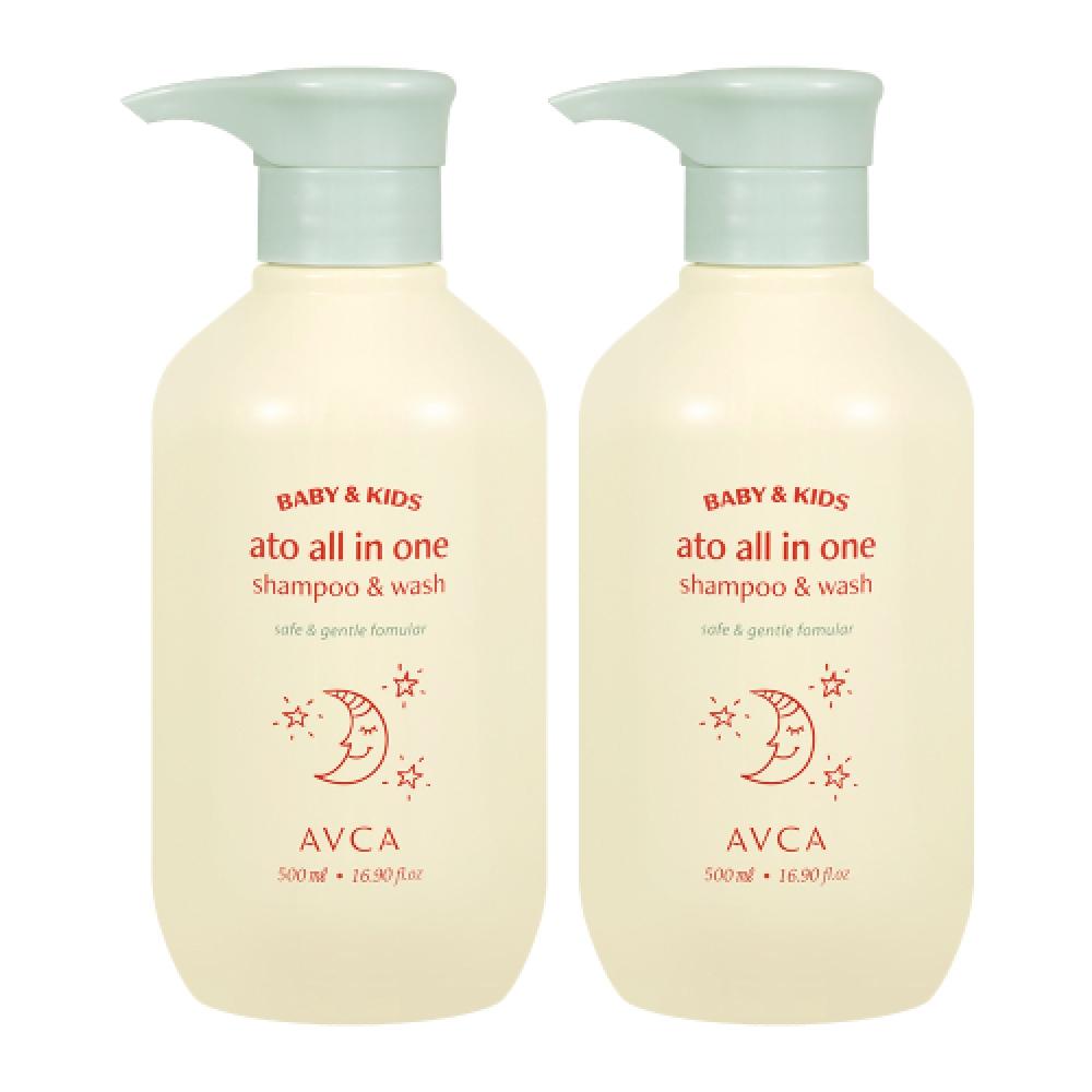 Avca [Avca] Baby   Kids Ato All In One Shampoo   Wash 500ml 2 NONE