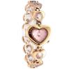 ANNE CLARK Moving Stone Series Women's Watch Natural Shell Dial Natural Diamond Moving Stone Bracelet (Pink Gold/Pink Dial)