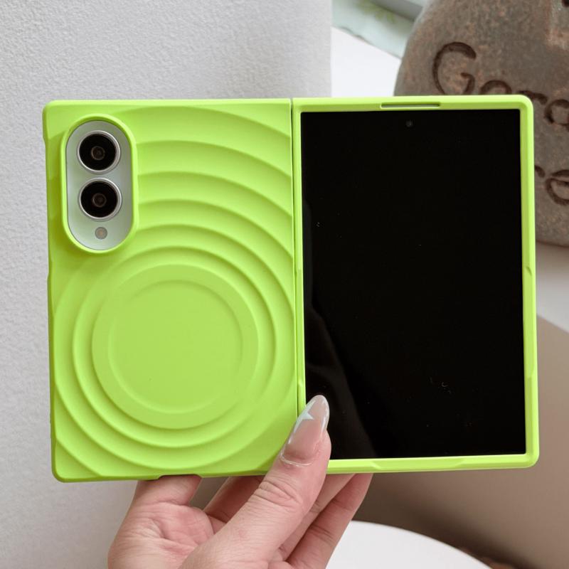 Luxury Lovely Wave Ins Korea Magnetic Phone Protection Case for Samsung Galaxy Z Fold 8 Anti Scratch Candy Color Shockproof Hard Matte Protector Cover