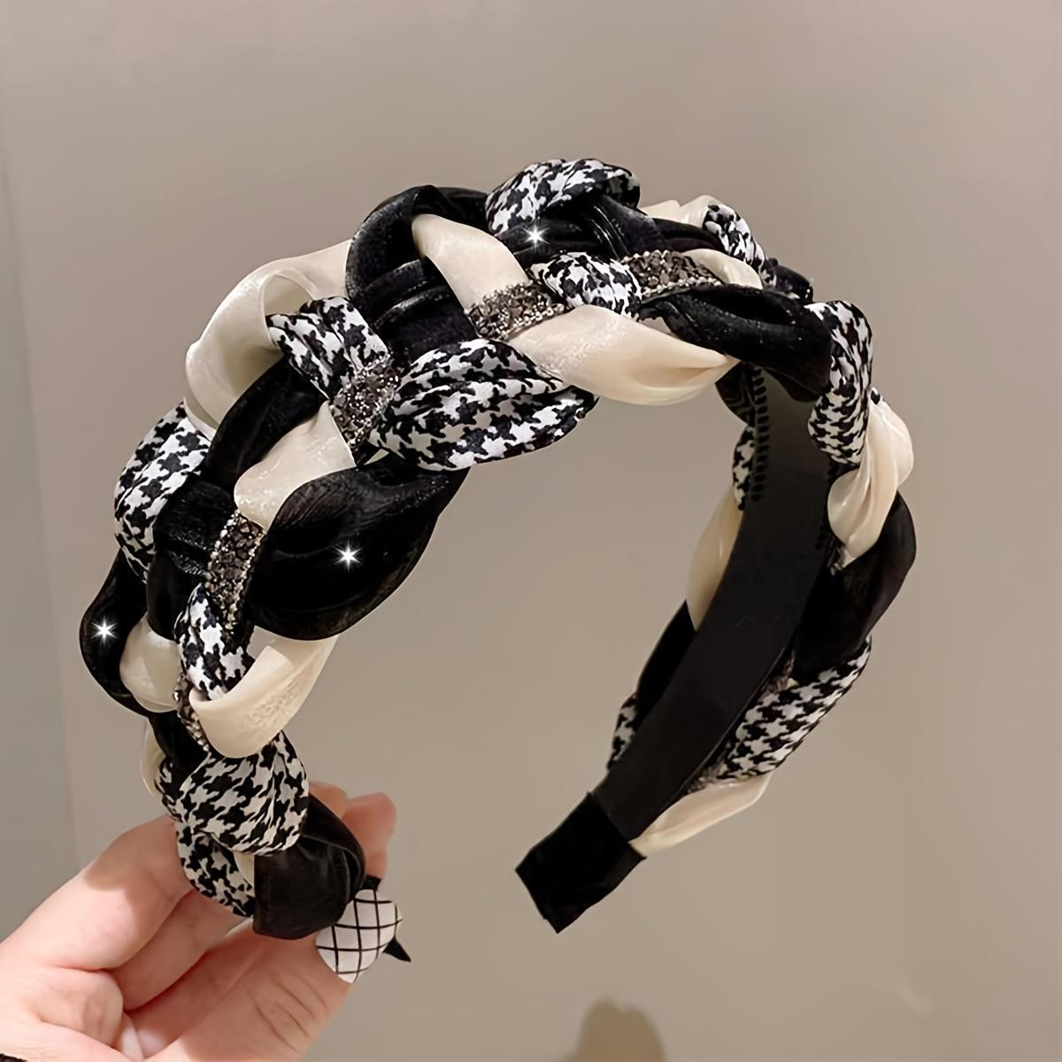 

1PC Thousand Birds Headband Women s Wide Edge Headband Rhinestone Temperament Advanced Sense High Skull Top Show Face Small Headband