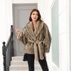 Long Faux Fur Coat Women Autumn Winter Large Jacket Overcoat Turn Down Collar Pockets Luxury Thick Coat Warm Jackets Maxi Coats