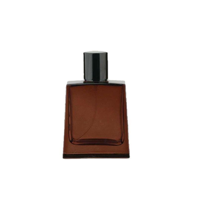 In-Stock High-End Transparent Glass Perfume Bottle: Press-Type Crystal White Spray Decanter