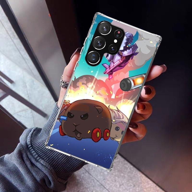 Cute PUI PUI MOLCAR Phone Case For Samsung Galaxy S23 S24 S25 Edge S26 Ultra S22 + S21 Plus S20 FE Cover Silicone Print Shell Ga