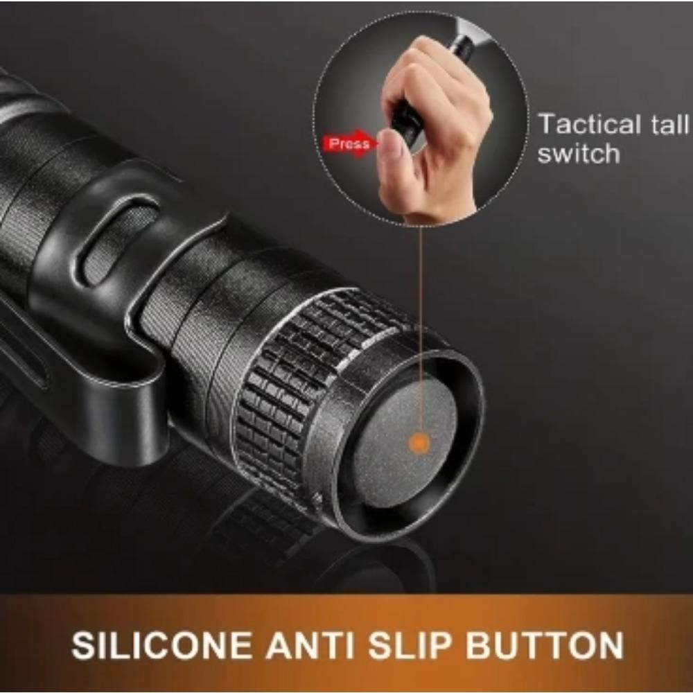 395nm Portable Clip-on Mini Ultraviolet Torch,Aluminum Alloy Blacklight for Pet UrineStains Indoor Outdoor Inspection Tool