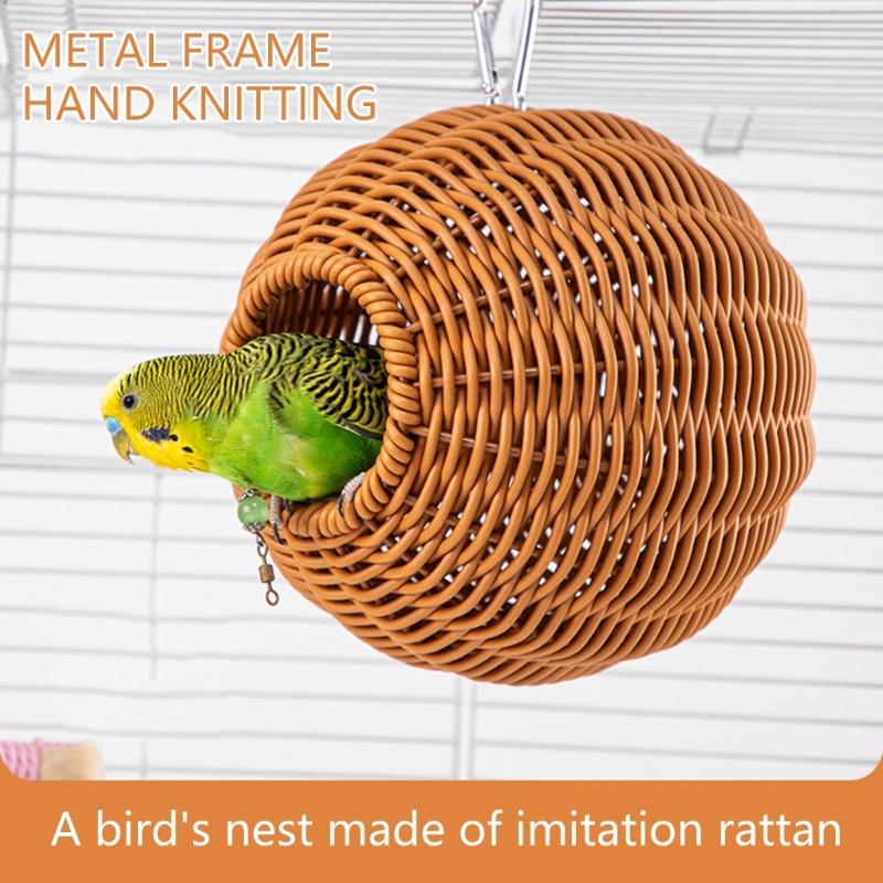 Ventilated Bird Hatching Nest With Secure Hook System Easy Installation for Backyard Bird Shelter