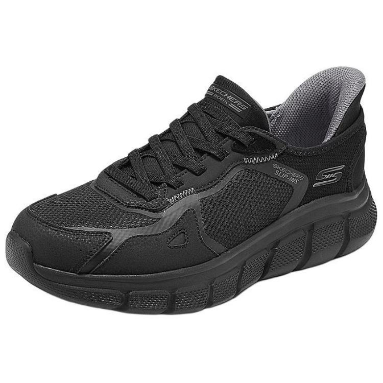 Skechers Bobs B Flex Comfortable Soft Low Top Casual Shoes Men Sneakers Black 118314-BBK