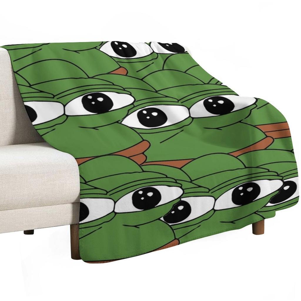 Pepe Throw Blanket Lightweight Warm Blanket for Travel Camping