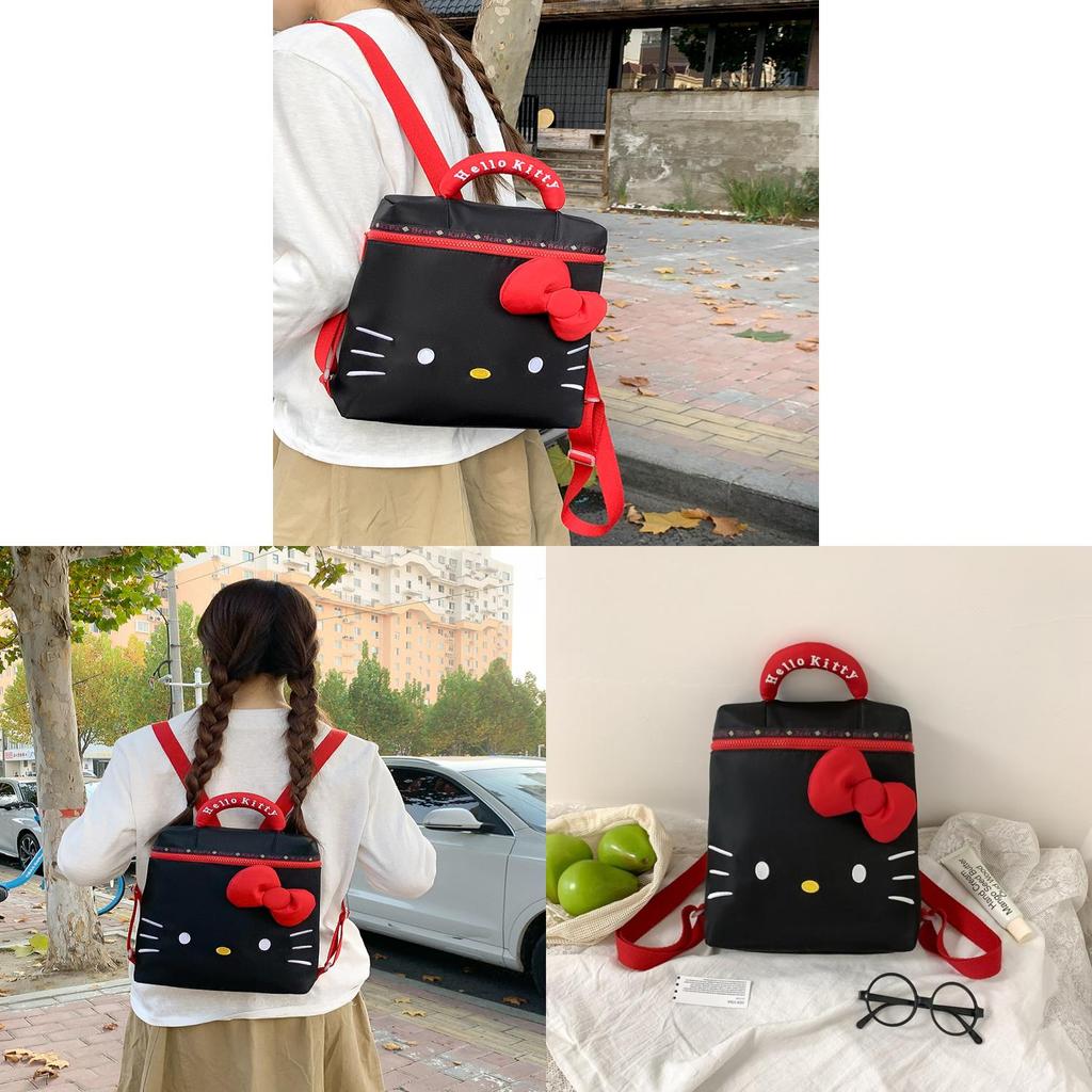 Hello Kitty Backpack For Women Fashionable Nylon Lightweight Casual Daypack