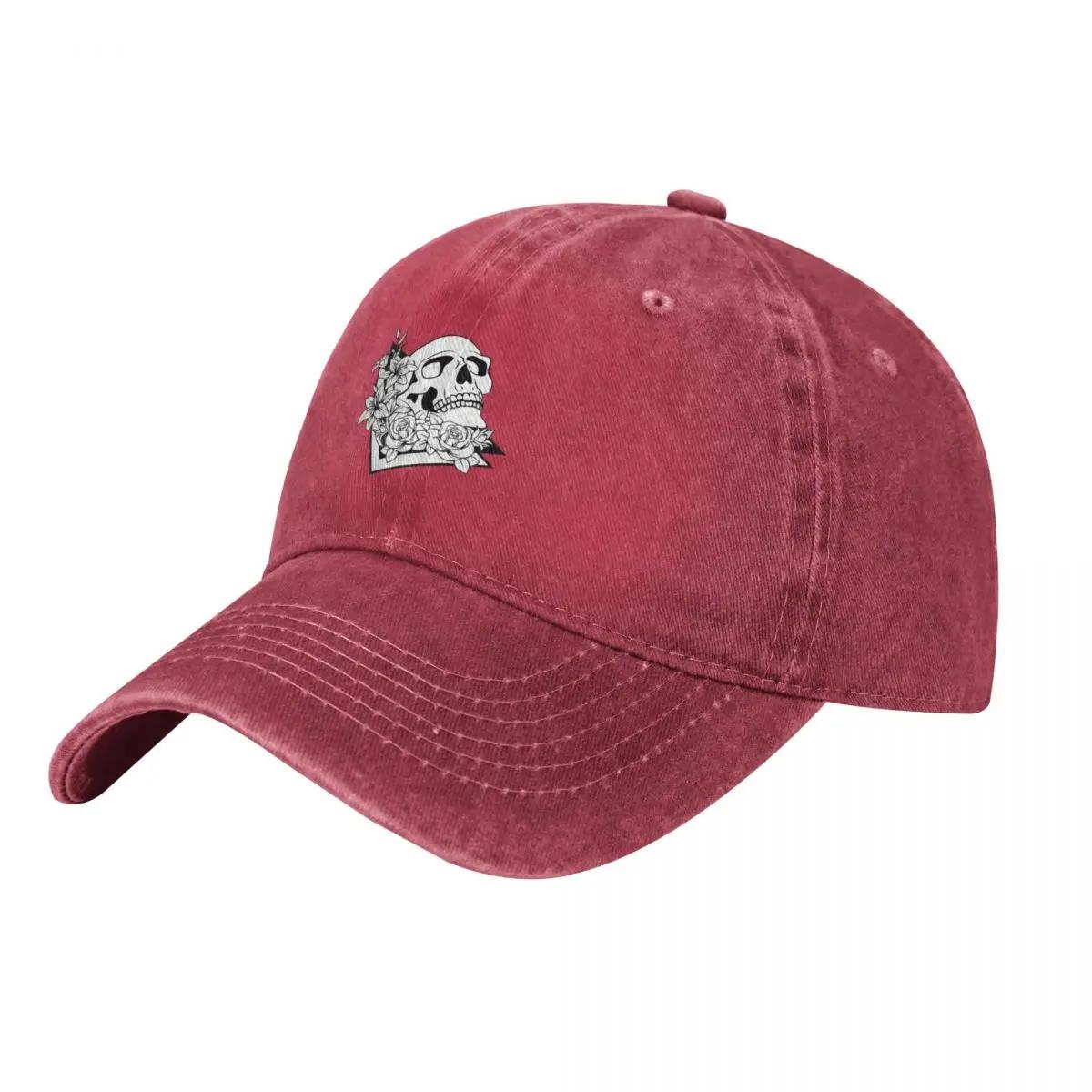 Skull and Roses Baseball Cap golf hat genuine custom caps Beach Visor Women Hats Unisexs