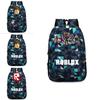 Stylish Roblox Backpack For Kids Featuring A Vibrant Cartoon Pattern And Large Capacity