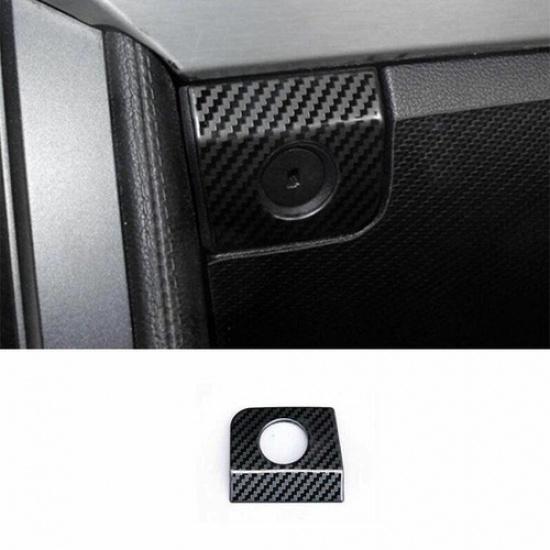 For Ford Mustang 2015- Steel Carbon Fiber Co-Pilot Storage Box Bowl Trim 1PC
