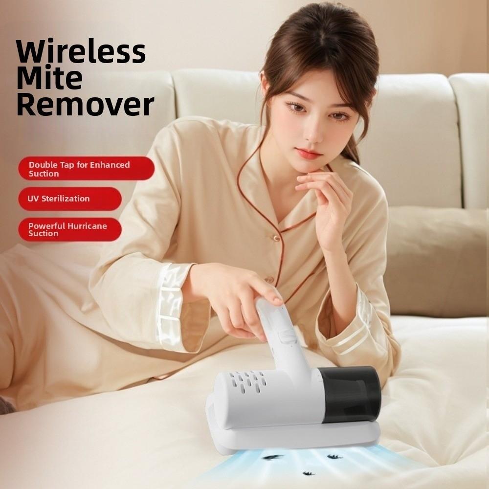 UV Cleaning Cordless Handheld Mite Remover Powerful Suction Dust Mite Vacuum Pillows Cleaning