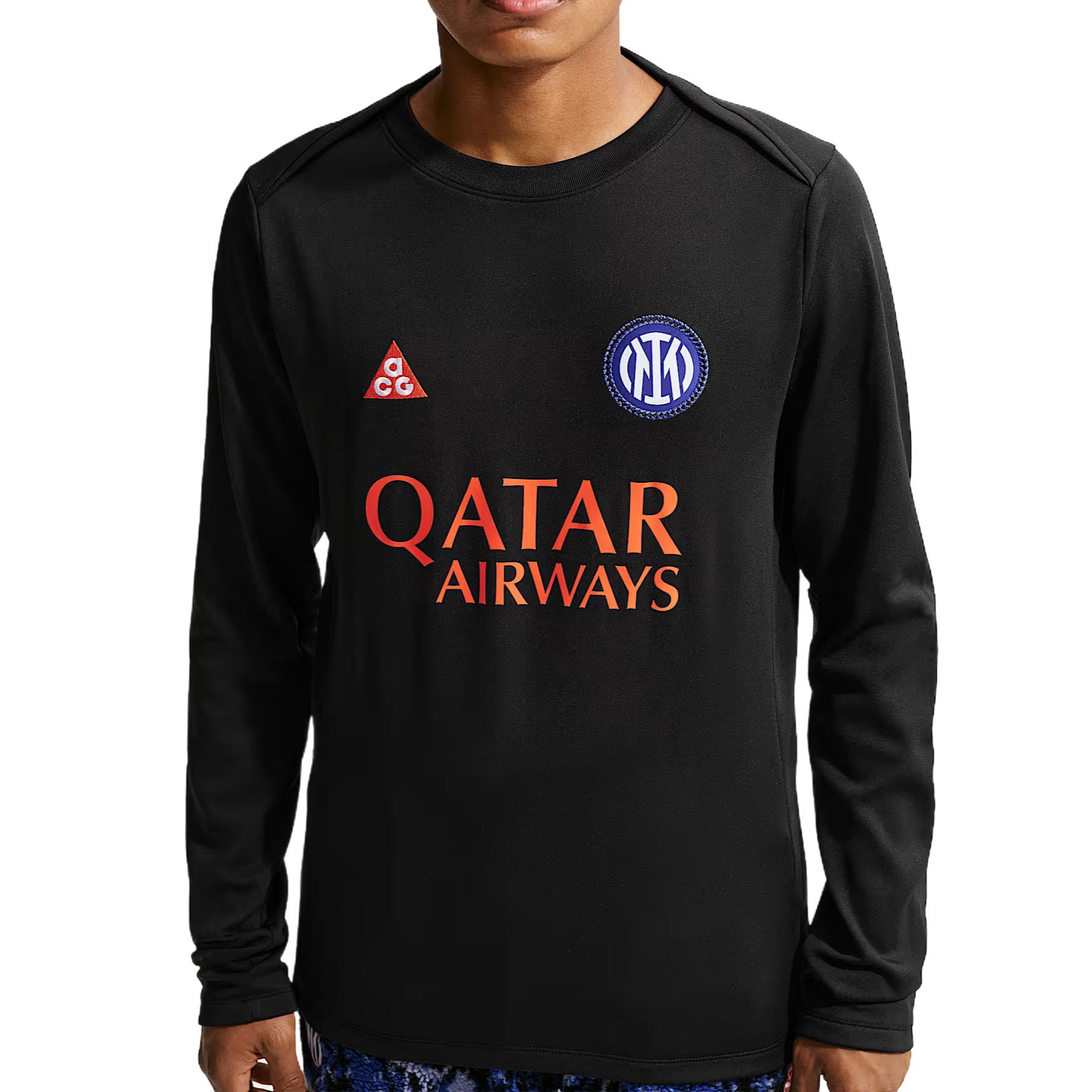 Nike ACG Dri-Fit Printed Long Sleeve Pullover Sweat-Wicking Football Shirt Men tops IO7951-010 M