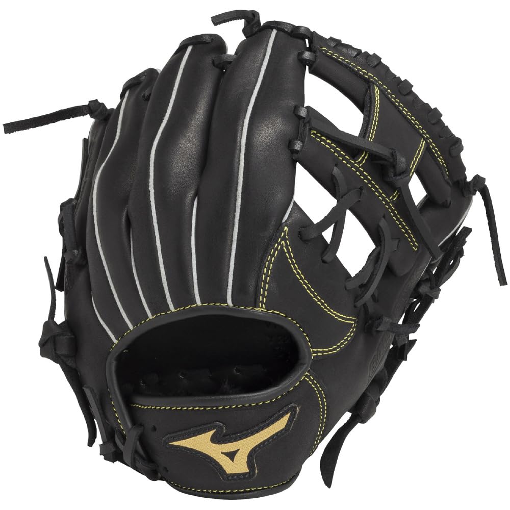 

MIZUNO BALL PARK for Size Black Baseball/Softball Juniors, All-Around Use SS, 1AJGY337, чёрный
