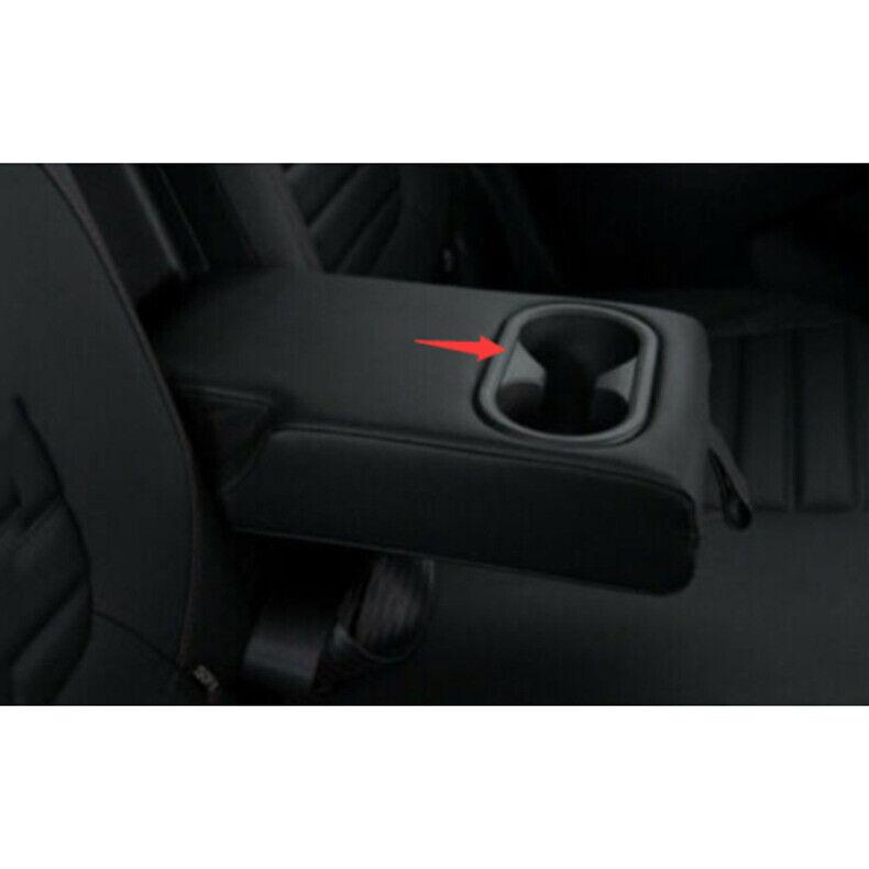 For Kia Seltos - Silver Interior Rear Water Cup Holder Frame Cover Trim