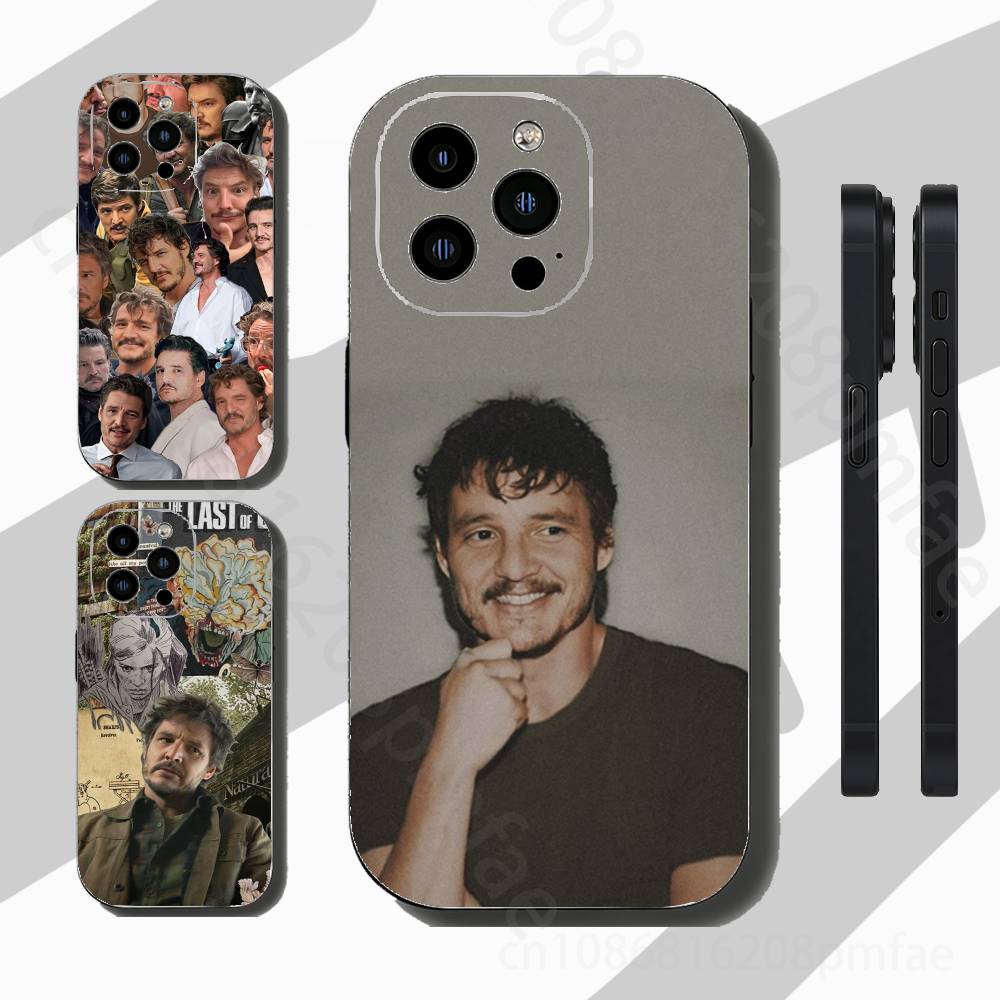 P-Pedro Pascal Phone Case For iPhone 16,15,14,13,12,11 Pro,Max,Plus,X,XS,XR,SE,Mini Transparent Silicone Soft