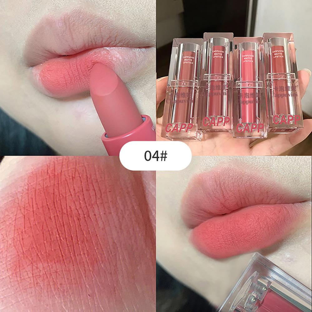 

CAPPUVINI Помада Матовая Бархатная Прозрачная Упаковка Макияж