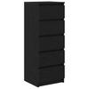 Sideboard with Drawers Black Oak Effect 37.5 x 35 x 99 cm