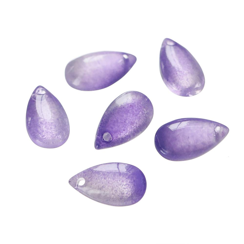 10pcs 8*14mm Water Drop Shaped Glass Pendants Czech Loose Spacer Beads For DIY Crafts Necklace Bracelet Charm Jewelry Making