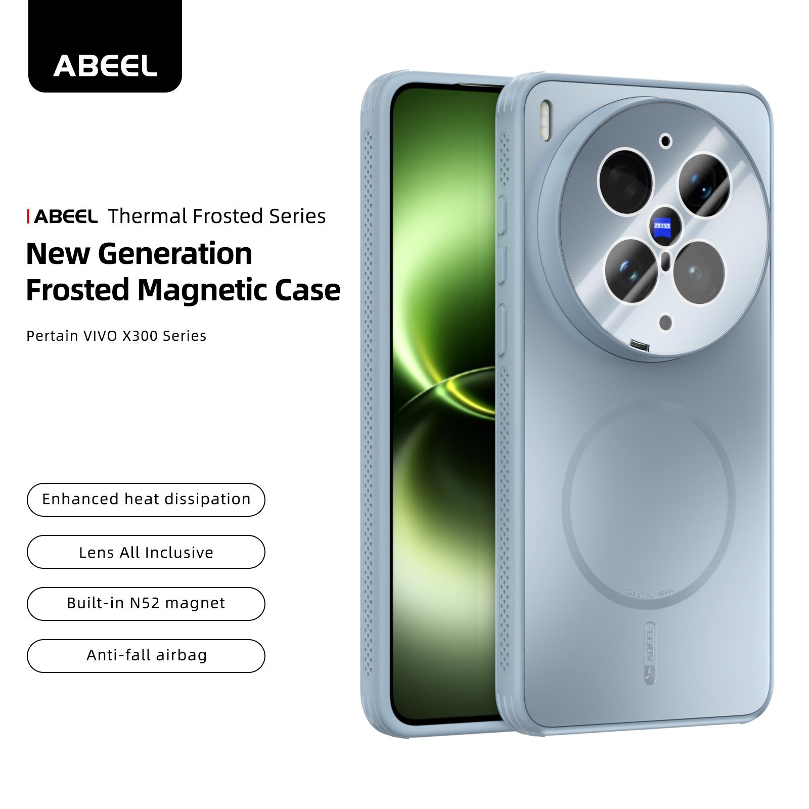 

For Vivo X300 Pro Case Protective Heat Dissipation Perforated Magnetic Wireless Charger Phone Case Cover For Vivo X300 Ultra
