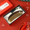 Fu Lu High-End Mother-of-Pearl Green Sandalwood Comb Gift Box - Portable Women's Gift for Birthday or Christmas Souvenir.