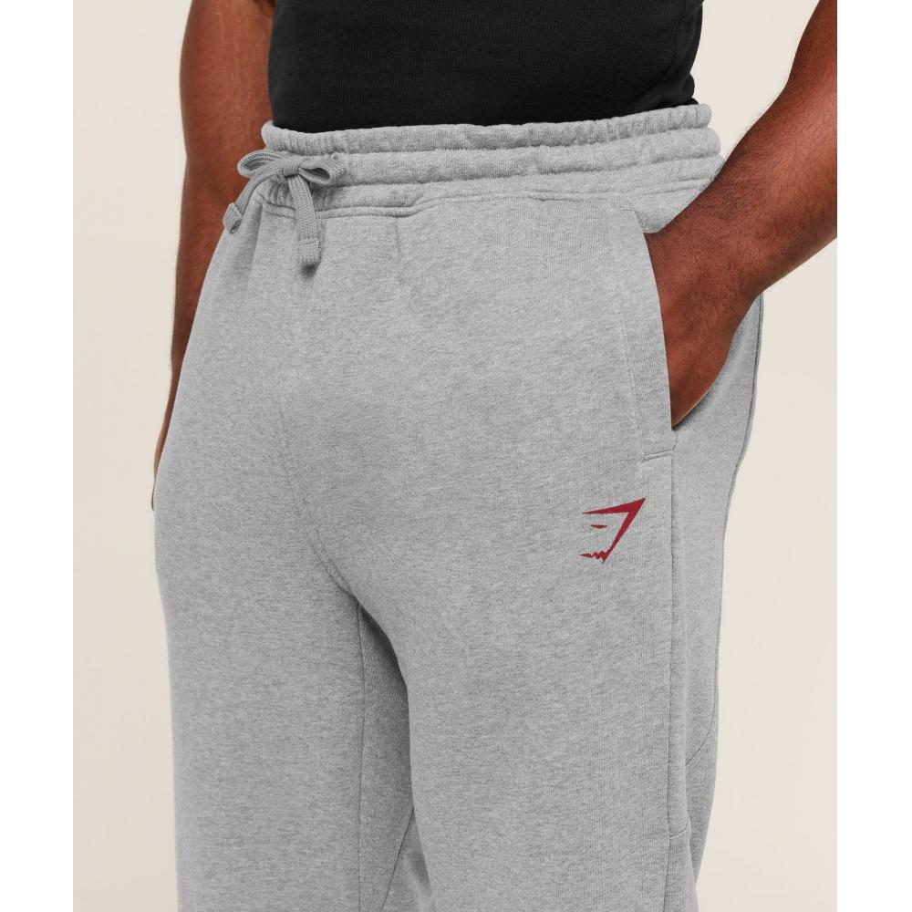Gymshark Power Straight Leg Pants Charcoal Core Marl Sets Red A4c6b Gdhg