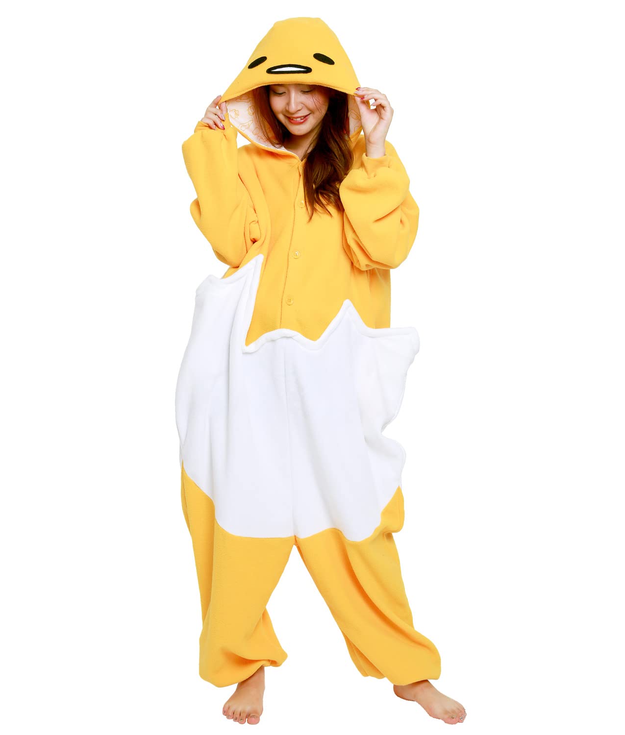 

SAZAC Персонаж Флис Кигуруми Свободный Размер Sanrio Gudetama