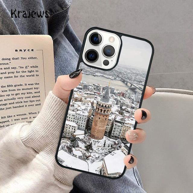 Turkey Istanbul Scenery Building Soft Phone Case For iPhone 17 Air 16 15 14 Max Plus 11 12 13 Pro Max Phone coque Fundas