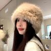 Autumn and Winter Faux Mink Hats for Women High End and Versatile In Winter Plush Fisherman Hats Headwear Warm and Ear Protecting Mongolian Hats