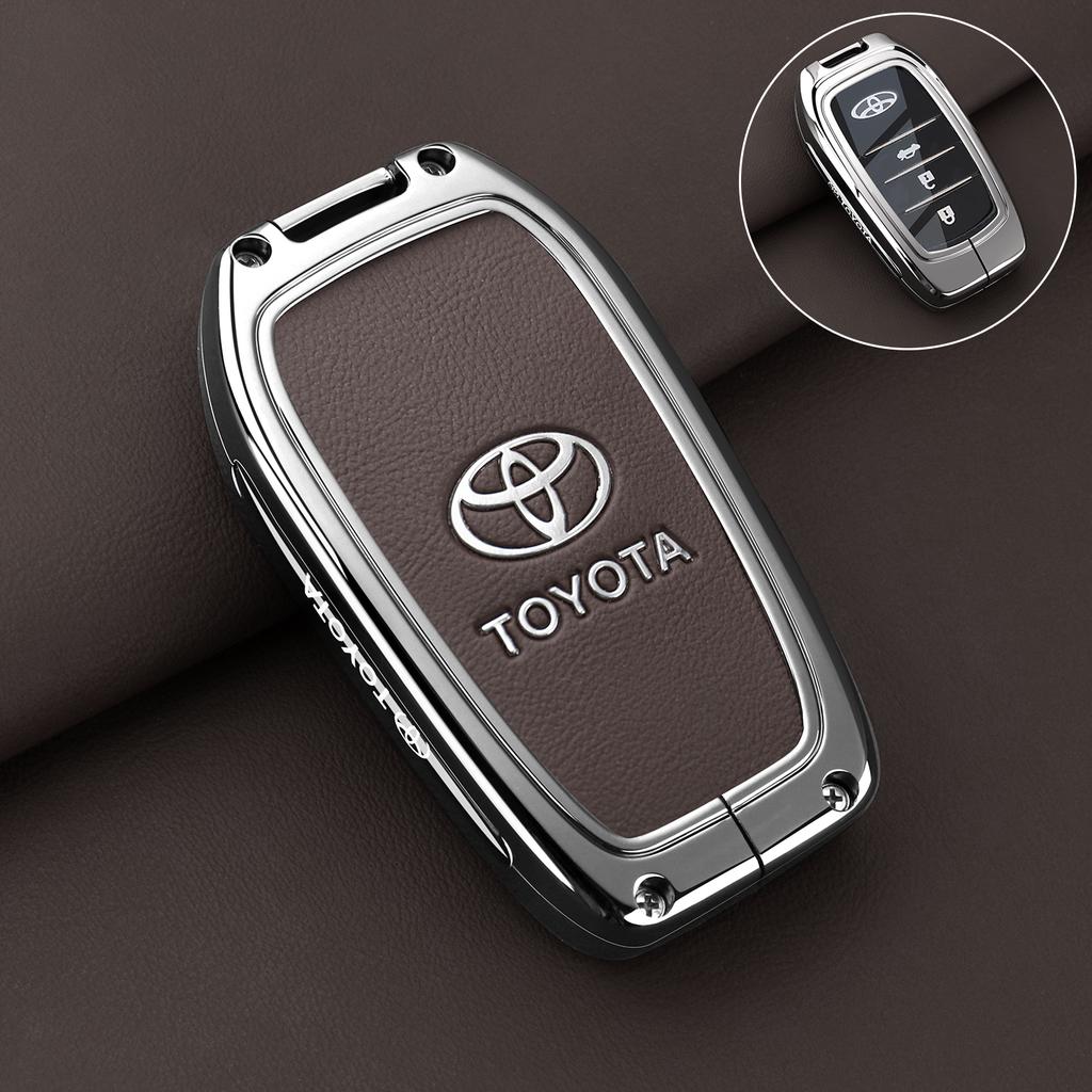 Car Key Case Fob Cover Holder Shell for Toyota CHR Hilux Fortuner Land Cruiser 200 Camry Corolla Crown RAV4 Highland Accessories