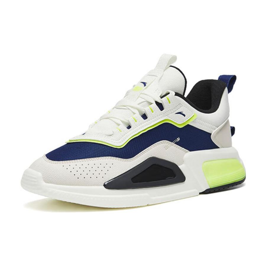 Anta Magic Cube Shock Absorption Non-Slip Wear-Resistant Low-Top Sports Casual Shoes Men sneaker Blue White Gray 112248808-7