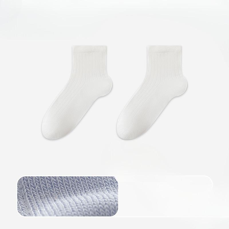 

Мужские летние ультратонкие деловые повседневные бактериостатические влагоотводящие спортивные носки-подследники 1 pair белый