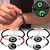 2pcs Luminous Sun Moon Braided Bracelets for Lovers Adjustable Couple Bracelets Fashion Valentine's Day Jewelry Girlfriend Gifts