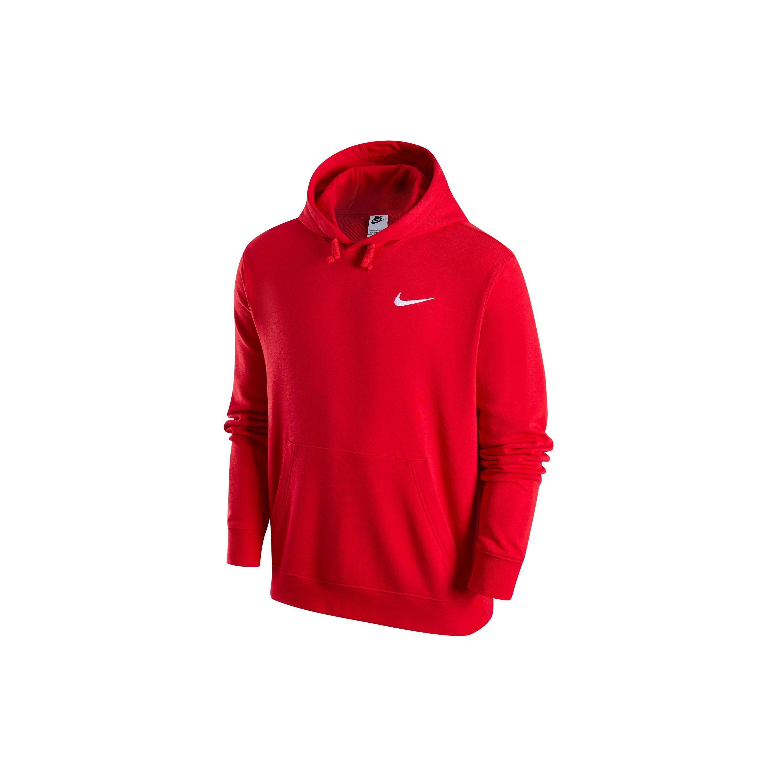 Nike Men s Sportswear Club Fleece Pullover Hoodie  University Red  HF1177-657 S