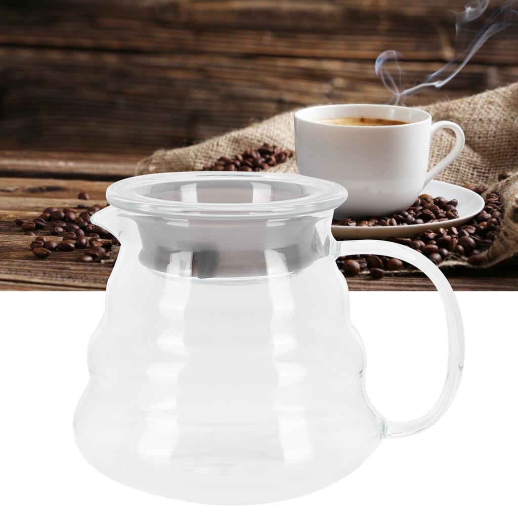 Glass Coffee Server Professional Glass Coffee Carafe Coffee Pot for Bar Kitchen Counter300ml