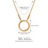 Pendentif Transfrontalier en Acier Inoxydable Or 18K: Série Personnalisée DIY pour Femmes