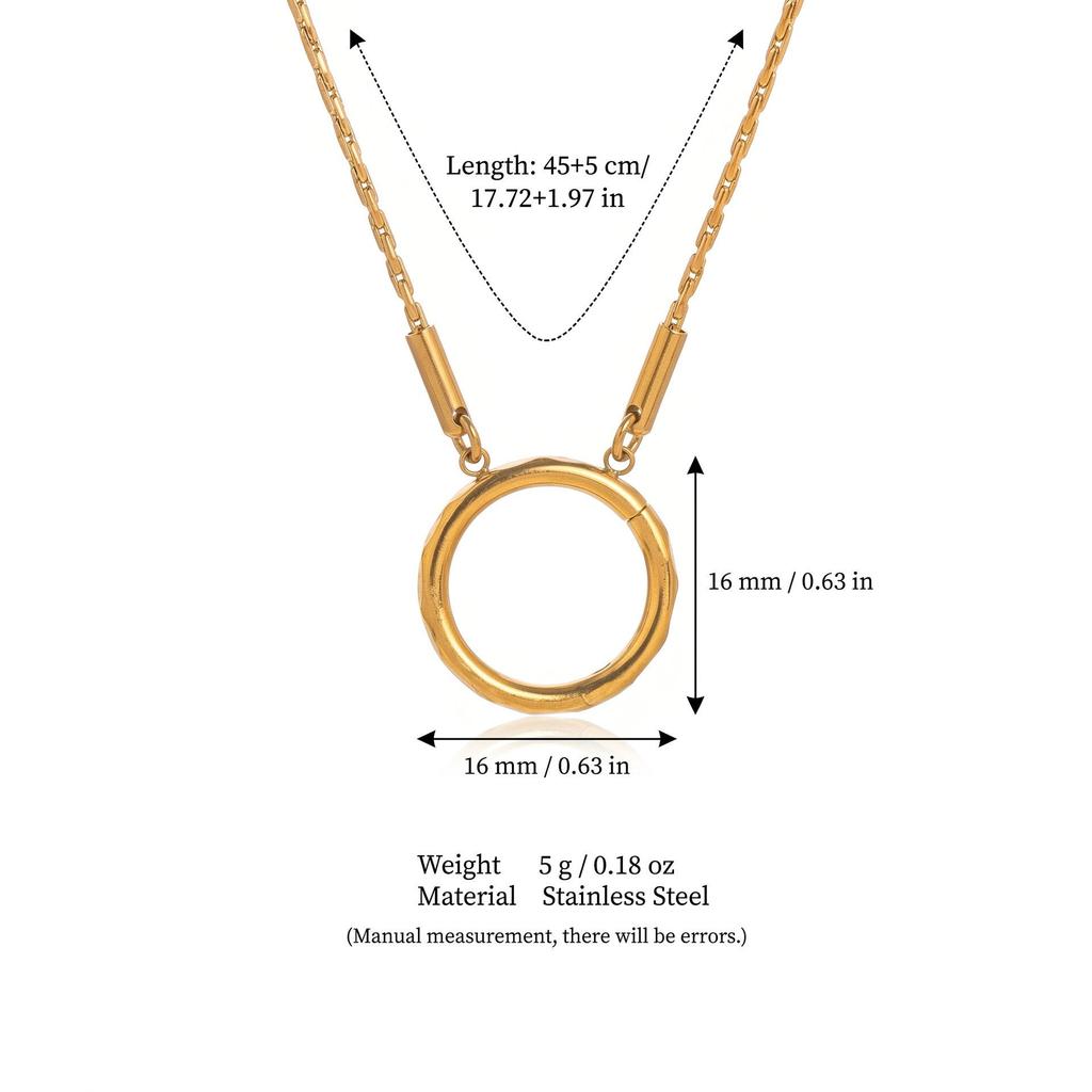 Pendentif Transfrontalier en Acier Inoxydable Or 18K: Série Personnalisée DIY pour Femmes